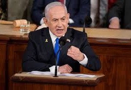 Raisul wasaaraha israa’iil Netanyahu oo khudbad yaableh u jeediyay Congress-ka Mareykanka, wacadna ku maray.